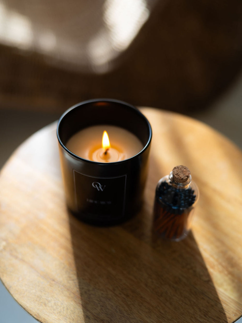 Black One Wednesday candle from the Radiance Collection.