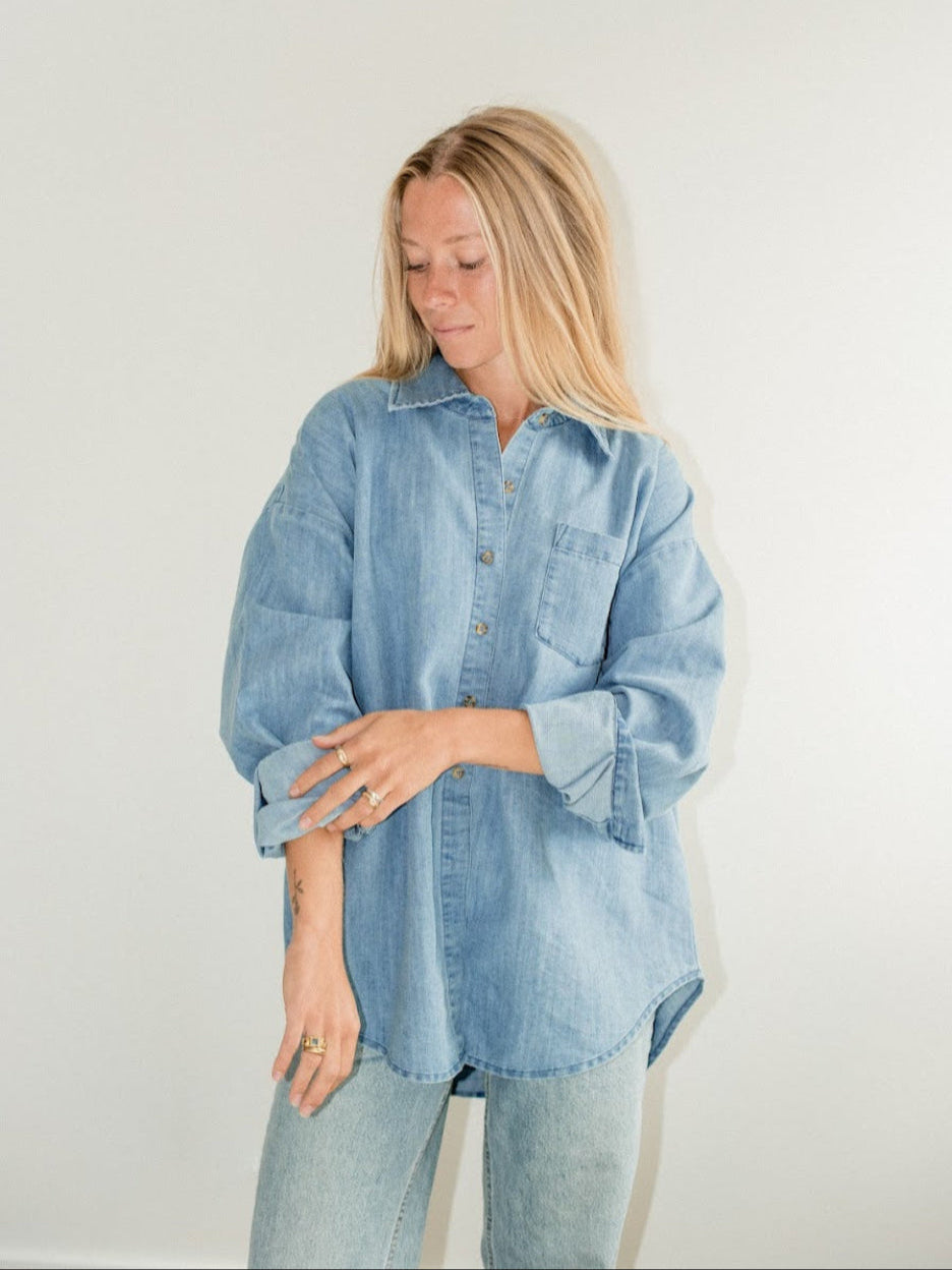 The Chambray Button Up