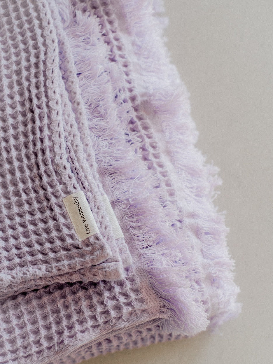 Lilac Waffle Towels