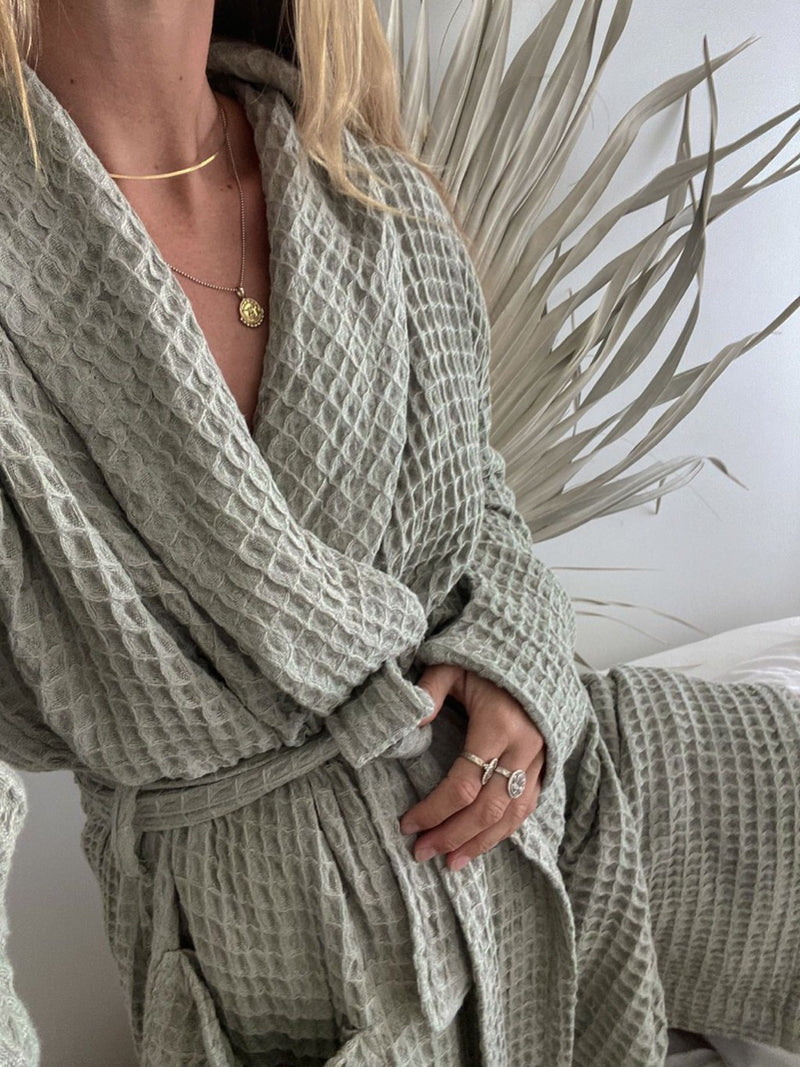Waffle Knit Robe
